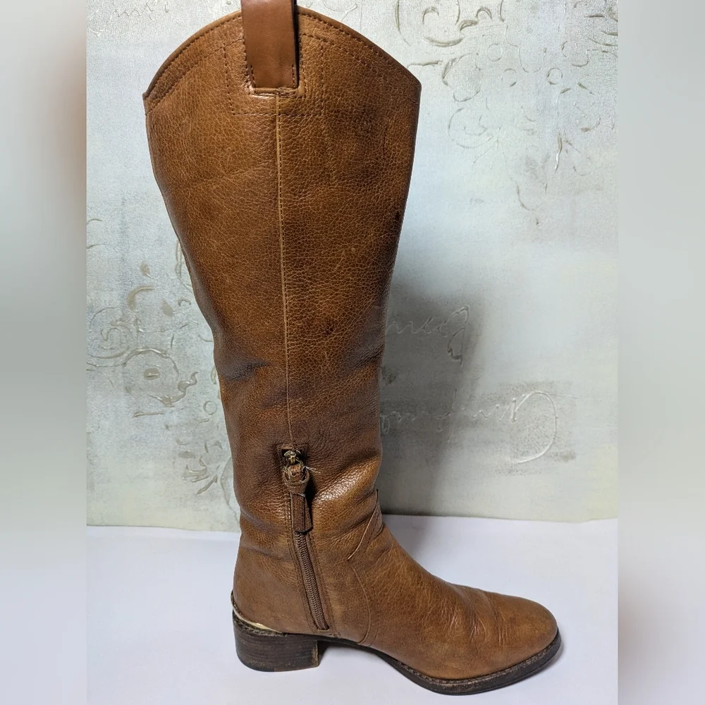 Louise et Cie Tan Leather Over-the-Knee Riding Boots